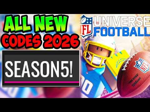 *SEASON 5 UPDATE* ALL WORKING NFL UNIVERSE FOOTBALL ROBLOX CODES! NFL Universe Football Codes 2026