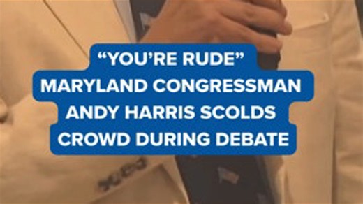 Maryland congressman Andy Harris calls crowd rude during debate