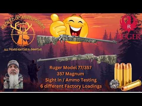 Now this is how it is done. Ruger 77-357 Sight in and Ammo Test.