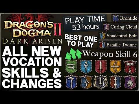 Dragon's Dogma 2 Dark Arisen - ALL 10 New Vocation Skills, Changes & Spoils - Best Vocations Guide!