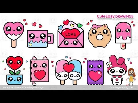 Cute Easy Drawings' Sunday Special Video Collection | 80 minutes of non stop Drawing for Kids!