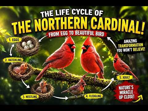 The Secret Family Life of the Northern Cardinal — From First Song to First Flight