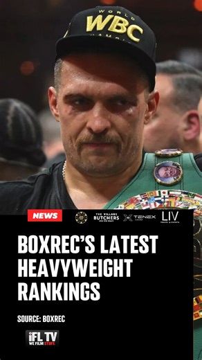 BoxRec's latest heavyweight rankings 📋 1️⃣ @Usykaa 2️⃣ @AgitKabayel 3️⃣ @FabioWardley 4️⃣ @Dynamite_Daniel_Dubois 5️⃣ Murat Gassiev 6️⃣ @LawrenceOkolie 7️⃣ @AnthonyJoshua 8️⃣ @JoeBoxerParker 9️⃣ @Filip_Hrgovic 🔟 @R_Riakporhe Do you agree with that top 10? 🤔 #HeavyweightBoxing | #BoxingNews | #BoxingWorld | #BoxingDebate | IFL TV