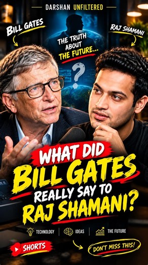 Bill Gates × Raj Shamani 🤯 One Conversation, BIG Insights! 🔥 #Shorts