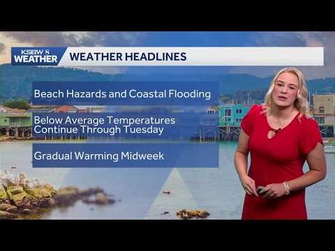 Below Average Temperatures for the Central Coast - Sunday, October 11th