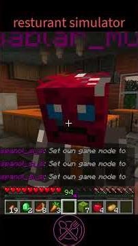 restaurant simulator in Minecraft
