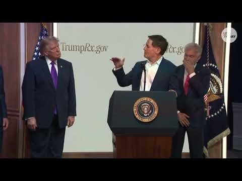 Mark Cuban tells Donald Trump he's been 'big proponent' of TrumpRX during announcement event