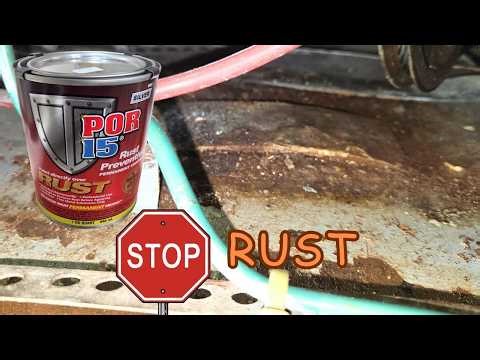 ARRESTING and PREVENTING RUST with POR 15 - Marine Diesel Fuel Tank!