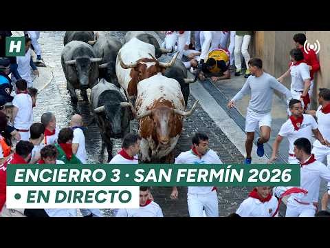 SANFERMINES EN DIRECTO | TERCER ENCIERRO San Fermín 2026 | El HuffPost