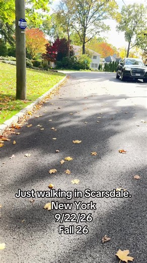 Walking in Scarsdale, New York: Fall 2026