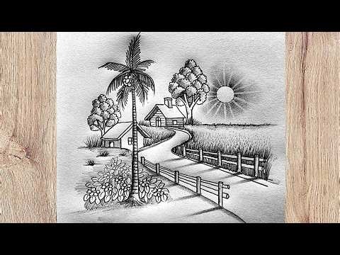 How to drawing summer shining nature