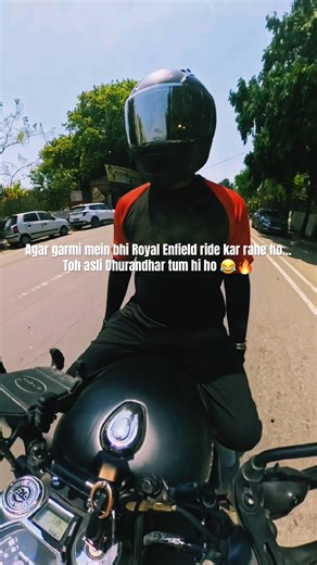 45°C Mein Royal Enfield Ride 🔥 Asli Dhurandhar Kaun? 😂 #riderlife #motovlog