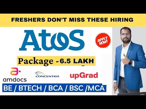 Atos, Amdocs Recruitment Drive Announced | Concentrix, Upgrad, siemens Jobs | Register Now