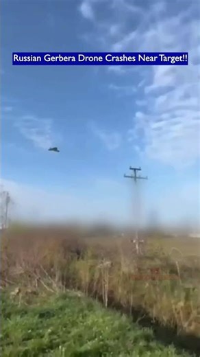 Close Call: Russian Gerbera Drone Crashes Near Target!!