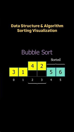 Data Structure & Algorithm Sorting Visualization Bubble Sort 📌