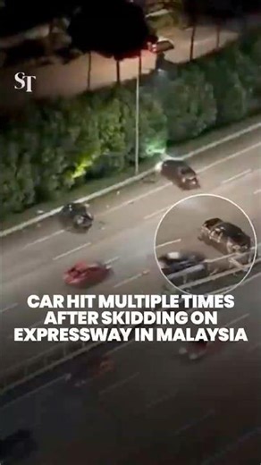 Police arrest driver after his car was hit multiple times on Malaysia expressway