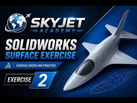 Solidworks - Surface - Tutorial - Exercise 2 | Solidworks Coaching in Coimbatore | Skyjet Academy