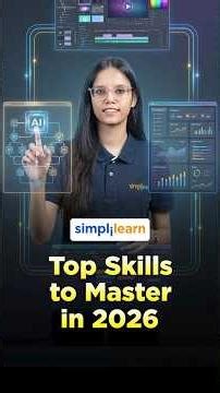Top 5 Skills to Master in 2026 | AI, Data, Cloud, Product Growth Marketing | #Shorts | #Simplilearn