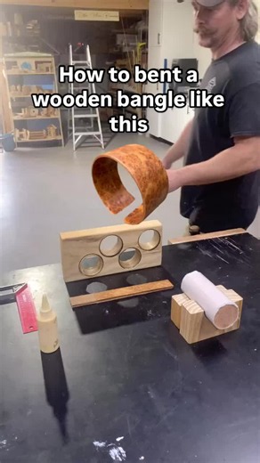 Watch the magic unfold as I transform delicate veneer strips into a stunning handmade bangle! 🌿 From glue-up to final b… [Video] | Wooden jewelry handmade, How to make wooden bangles, Wooden jewelry aesthetic