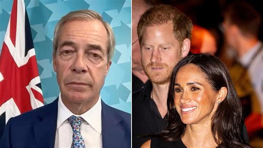 Nigel Farage accuses Meghan of 'using her wiles' on 'weak' Harry