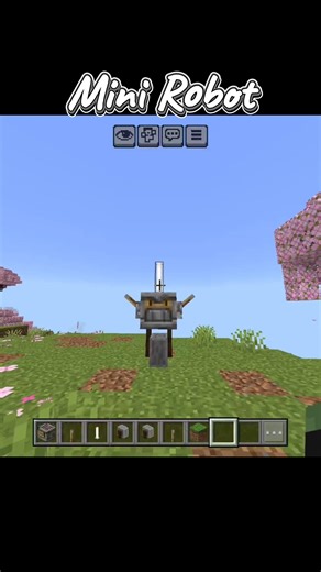 Minecraft mini robot 🤖 #shorts #minecraft