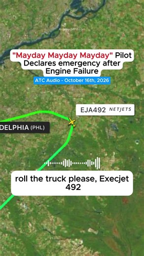 "Mayday Mayday Mayday" Pilot Declares emergency after Engine Failure