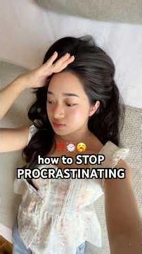 How to STOP PROCRASTINATING and actually START 😩📈 #procrastination #productivity #glowup #shorts