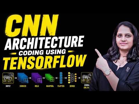 CNN Architecture Coding in TensorFlow | CIFAR-10 Project with Convolution, Pooling & Prediction | AI