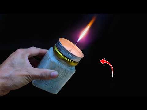 I built the world's most powerful "carbide lamp"! Insane chemical hack