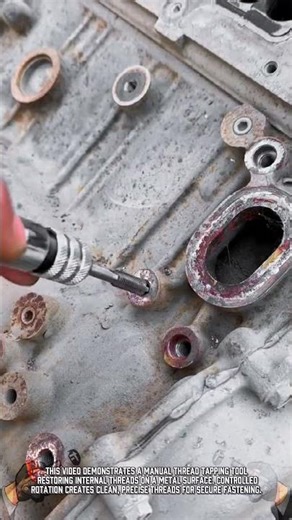 Precision Thread Tapping Tool: For Restoring Internal Metal Threads #ToolHolder