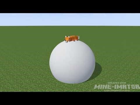🦊🎈 Minecraft fox belly inflation animation! 🦊🎈
