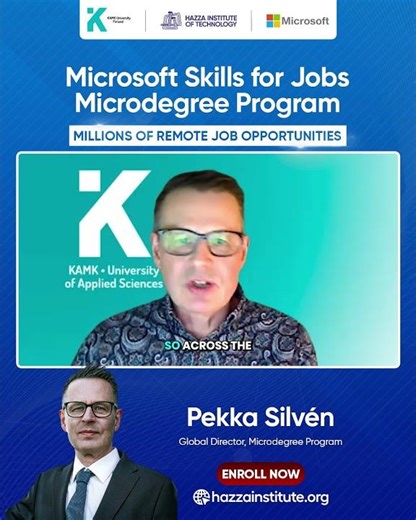 Pekka Silven | Global Director Explains Microsoft Skills for Jobs Microdegree