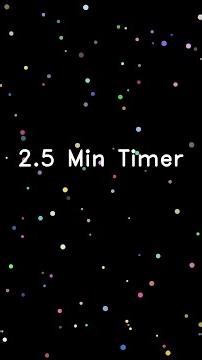 ⏳ 2.5 Minute Countdown Timer | Confetti Animation | Time's Up Alert
