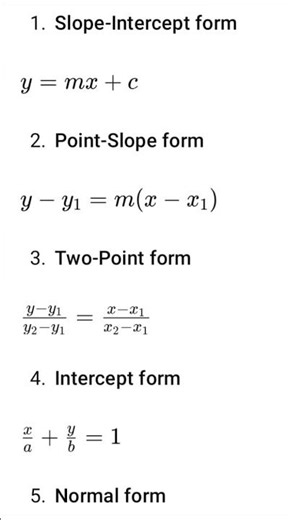 Slope intercept Formula #maths ‪@KamleshYadav-t4‬
