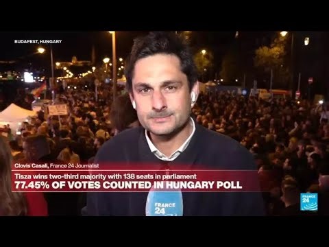 Peter Magyar's supporters celebrate victory in streets of Budapest • FRANCE 24 English