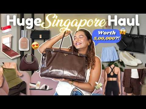 Singapore Haul worth ₹5,00,000! 😱🥵 Prada, Patrickta, Uniqlo, Oysho & more