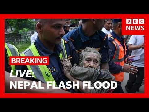 LIVE: Nepal flash flood rescue operation underway after glacial collapse at Tibet border | BBC News