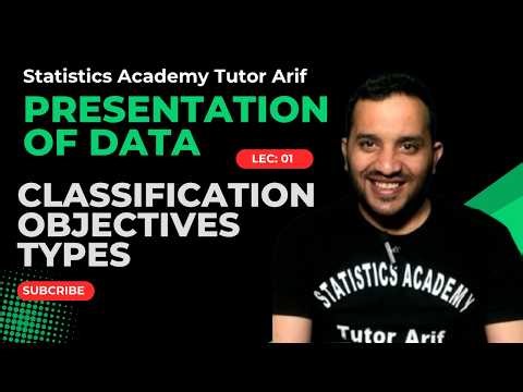 Classification in Statistics. whatis is meant by classification? what are types of Classification?