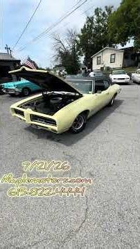 Price Drop 1969 Pontiac GTO 400 V8 $31,900 Maple Motors #gto #v8 #testdrive #1969 #pontiac