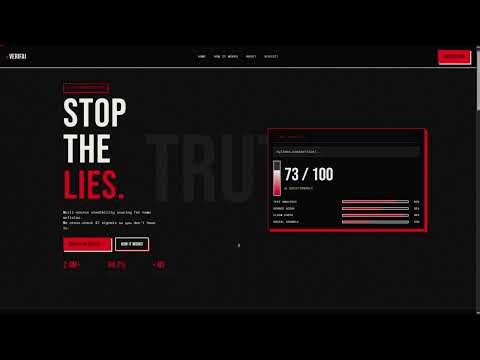 VerifAI - Fake News Classifier Prototype Demo || Team: VerifAI