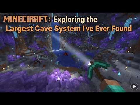 Minecraft Exploring the Largest Cave System I’ve Ever Found
