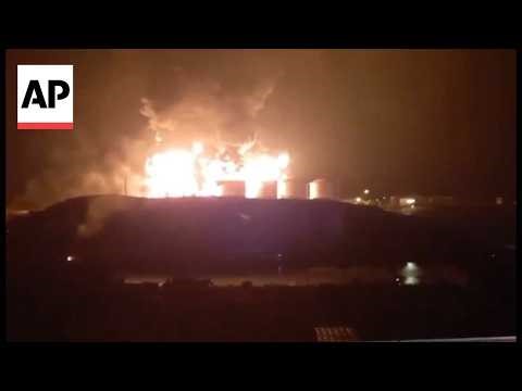 Fuel tanks on fire at Port of Salalah in Oman after Iran attacks