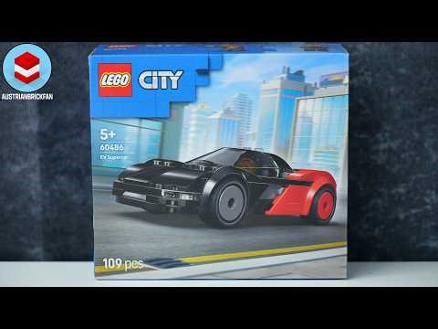 LEGO City 60486 EV Supercar - LEGO Speed Build Review