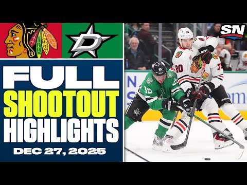 Chicago Blackhawks at Dallas Stars | FULL Shootout Highlights - December 27, 2025