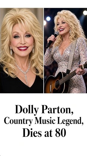 🕊️ Dolly Parton dies at 80 #viral