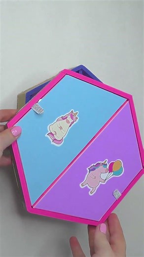 Cute Unicorn Stationery Box DIY 🦄💖 #stationery #crafts #shorts
