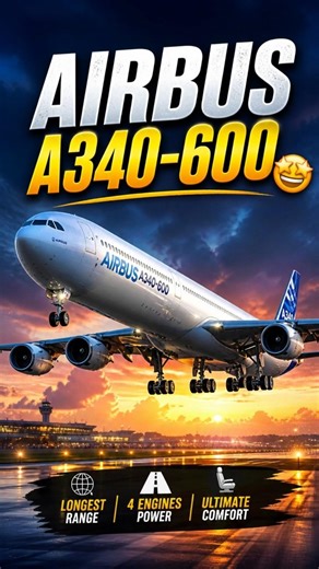 Airbus A340-600 🤩#shorts #airbus #flight