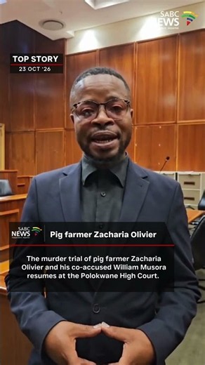 Murder trial pig farmer Zacharia Olivier resumes