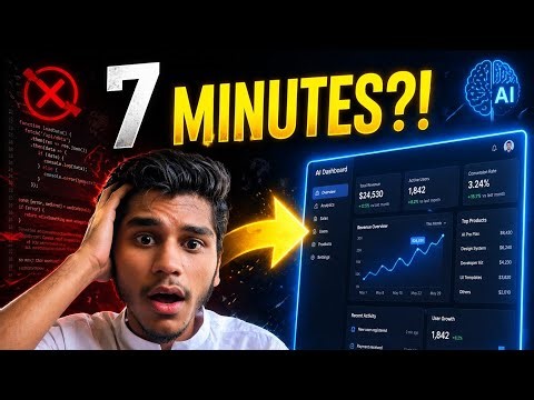 I Built a Full Dashboard in 7 Minutes (ChatGPT + Stitch + AI Studio)