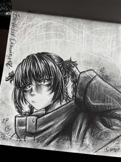 Birthday Drawing, I’m damn near an hour late but my birthday was yesterday on the 9th, but I’m still gonna post this regardless 🦇🦇 #drawingtutorial #drawing #howtodraw #animeart #callofthenight